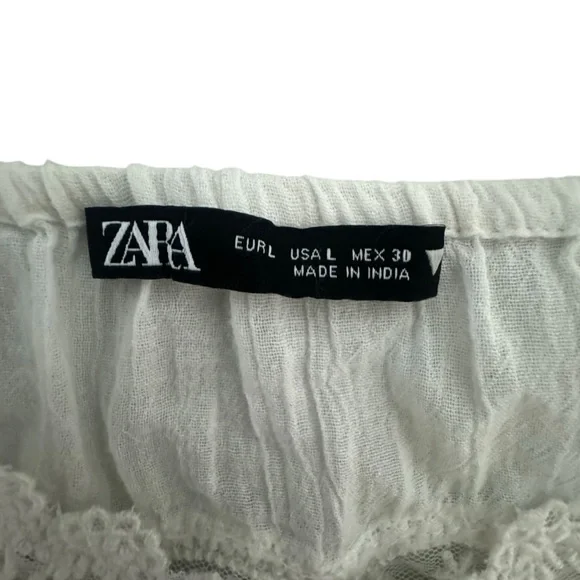 Zara Cream Lace Detail Camisole - Picture 2 of 3